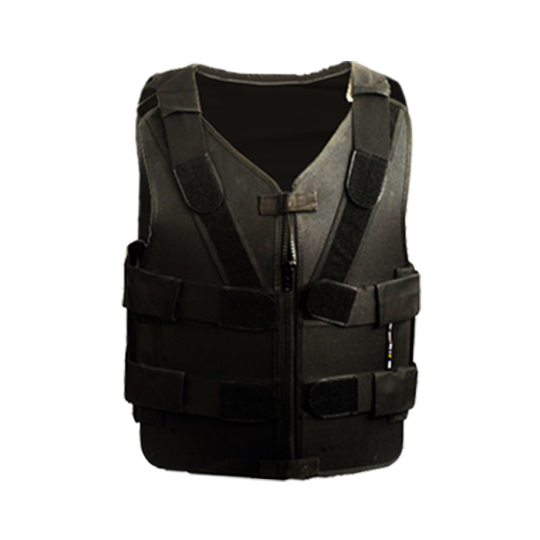 Stab proof zipper vest MTP with aluminum plates