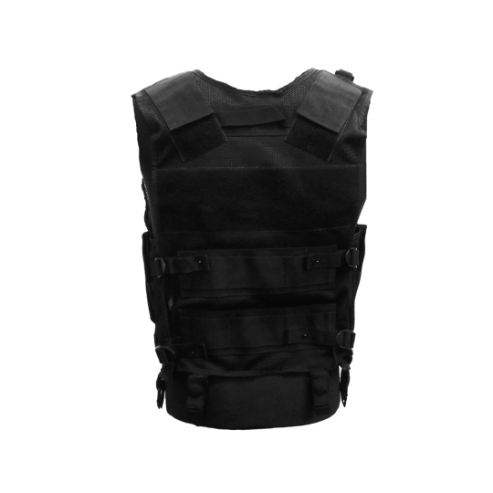 Multi-pocket tactical vest with zipper MTP for outdoor activities (back)