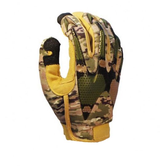 Guantes tácticos para airsoft con protección en nudillos color camuflaje